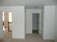 Master Bedroom with dual closets 